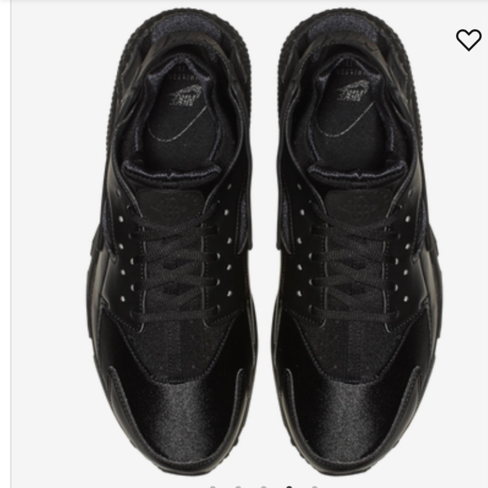 Black Womens huarache run sneakers size 10.5